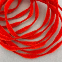 Petite 2-1/2" Bump Chenille for Beards and Arms in Red ~ 1 yd. (15 bumps)